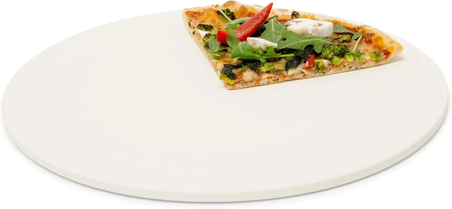 Bild von Relaxdays Pizzastein aus Cordierit mit 33 cm Durchmesser für Ofen und Grill