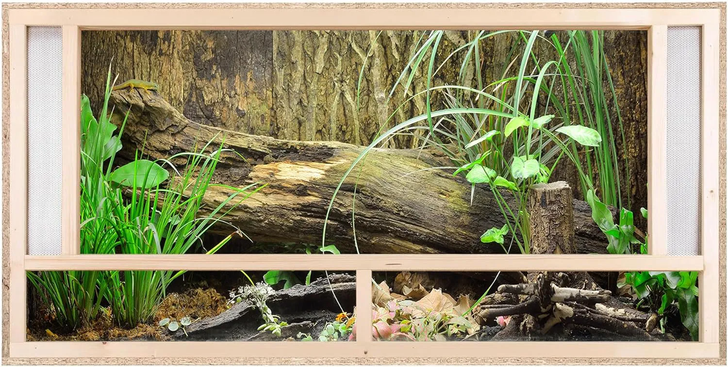 Bild von REPITERRA Holzterrarium 120x60x60 cm mit Frontbelüftung und Floatglas