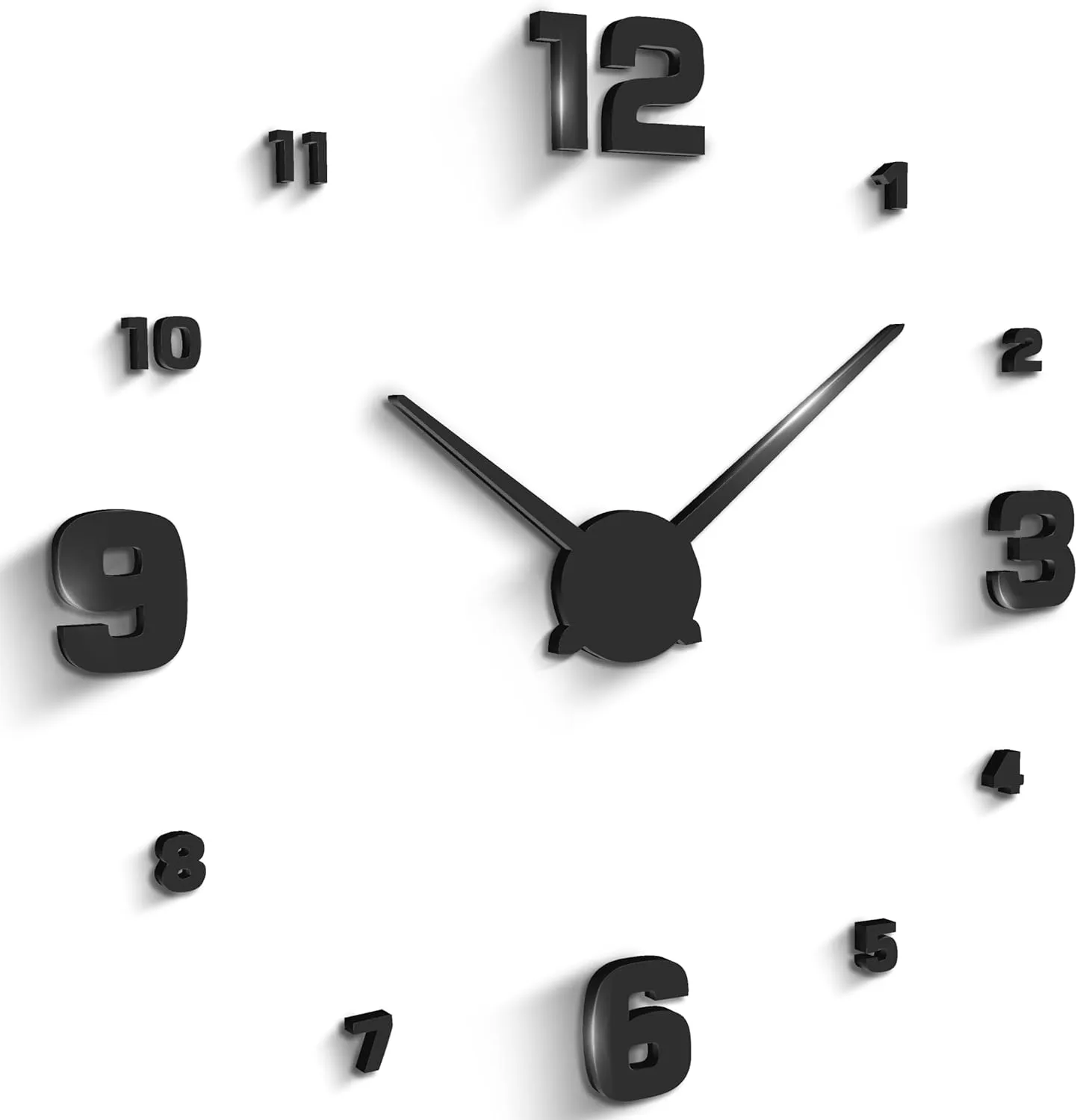 Bild von Retoo Wanduhr Flat Mute für Home Office und Wohnräume, ideal als Geschenk und zur Dekoration