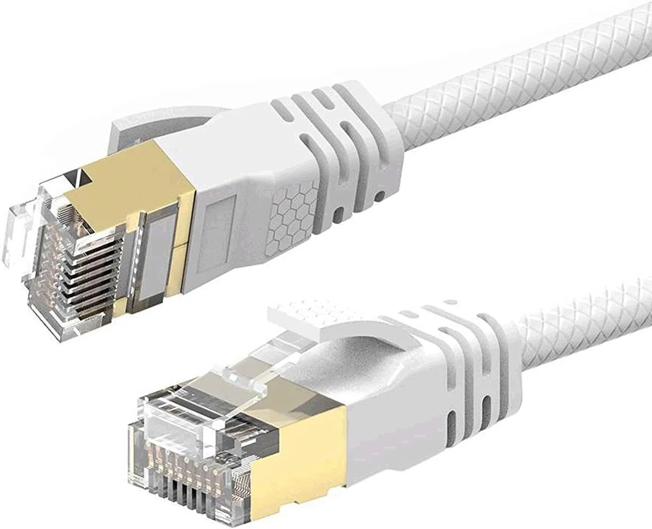 Bild von Reulin 4M Cat 7A Gigabit Ethernet Kabel mit 40 Gbps Geschwindigkeit, kompatibel mit Cat5 bis Cat7A+