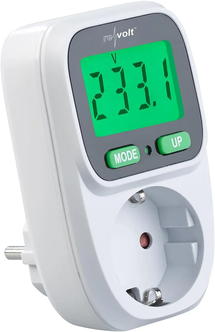 Bild von Revolt Energiekostenmesser mit beleuchtetem LCD-Display und einer Leistung von bis zu 3680 Watt