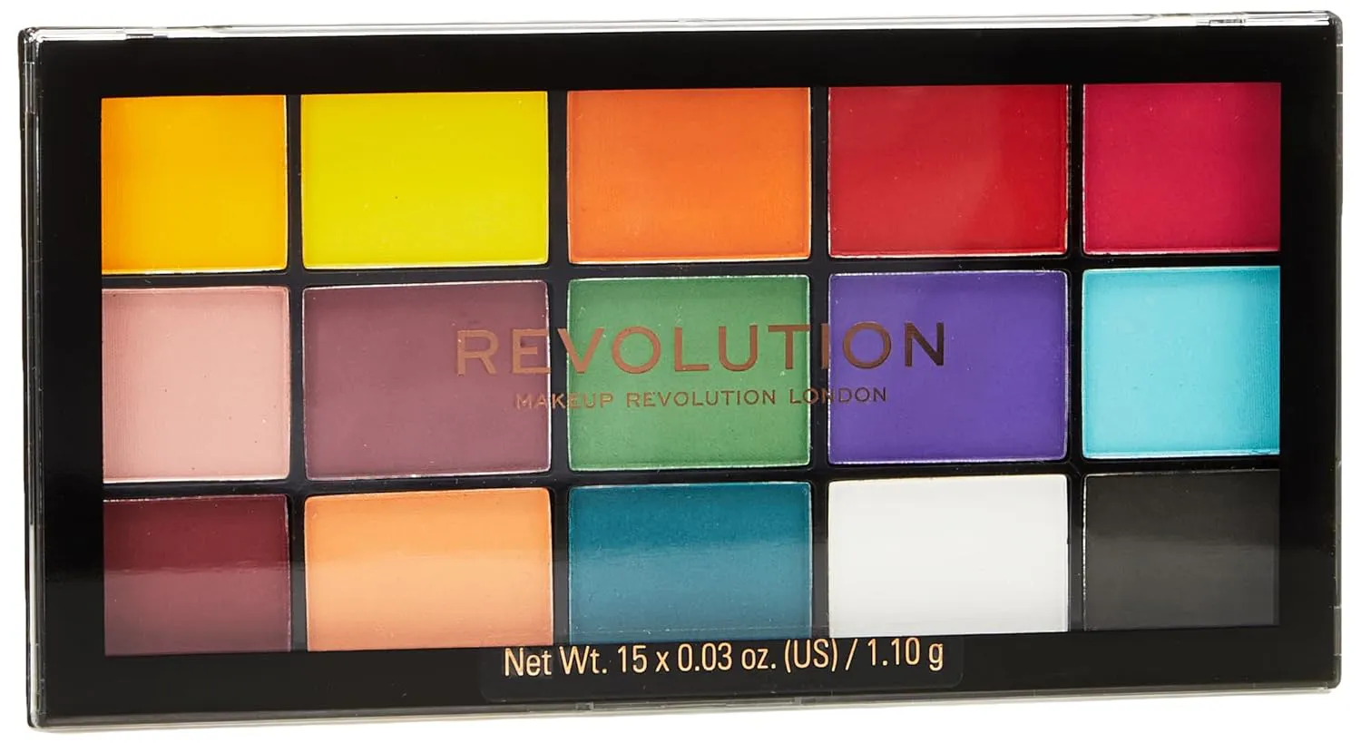 Bild von Revolution Beauty London Reloaded Lidschattenpalette mit 15 matten Farben und 16,5 g