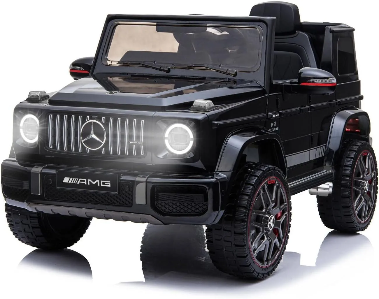 Bild von RIRICAR Mercedes G Class Elektroauto für Kinder mit 12V Batterie und 2,4 GHz Fernbedienung, ein Sitz, schwarz