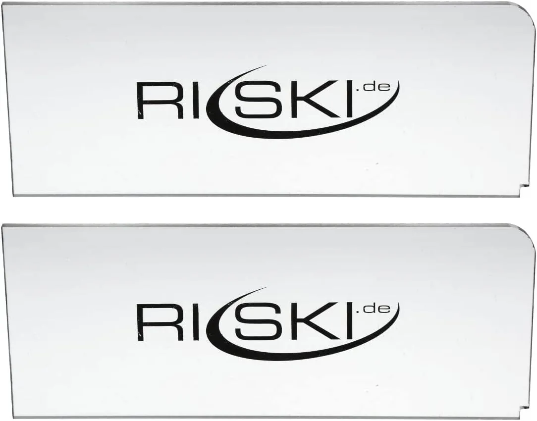 Bild von RiSki Skiwachs Abziehklinge Set mit 2 Plexiklingen à 5 mm