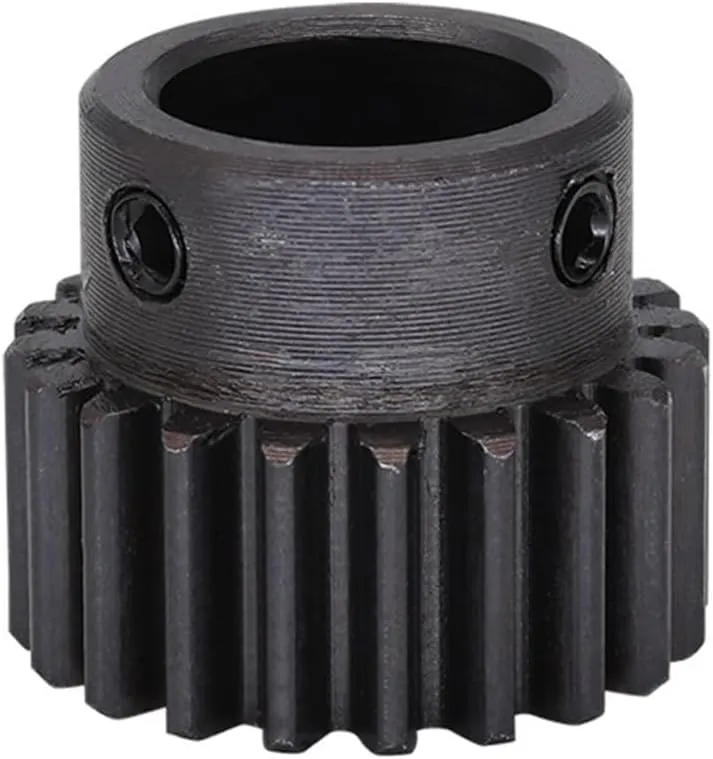 Bild von Ritzel-Spirale 1 Modul mit 22 Zähnen aus Kohlenstoffstahl und 12 mm Bohrung