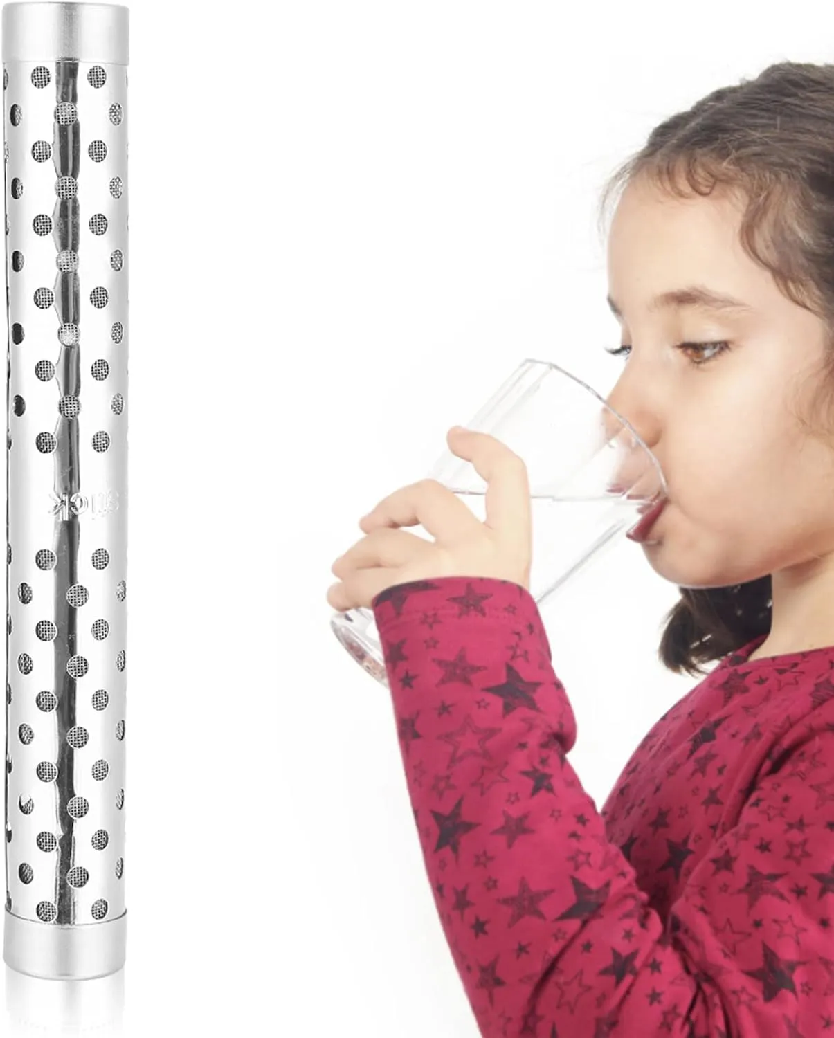 Bild von Roberee tragbarer Wasserstoff Alkalistick aus Edelstahl zur Wasserreinigung und Mineralienanreicherung