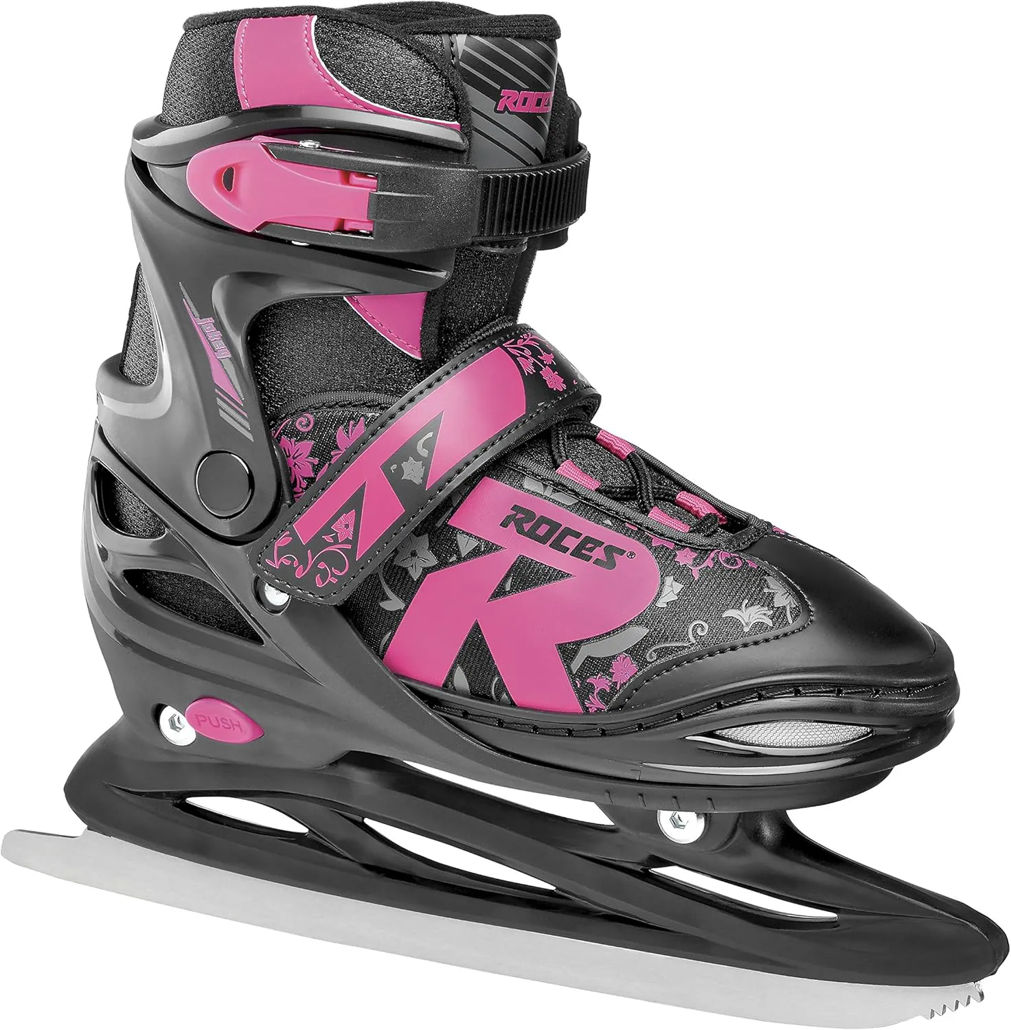 Bild von Roces Jokey Ice 2.0 Mädchen Schlittschuh in Schwarz-Fuchsia, Größe 38 bis 41 EU