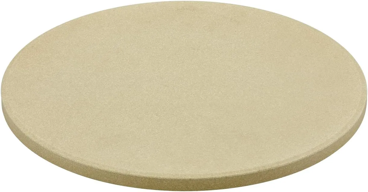 Bild von RÖSLE VARIO Pizzastein aus Cordierit mit 30 cm Durchmesser für Pizza, Flammkuchen und Brot im Grill oder Backofen