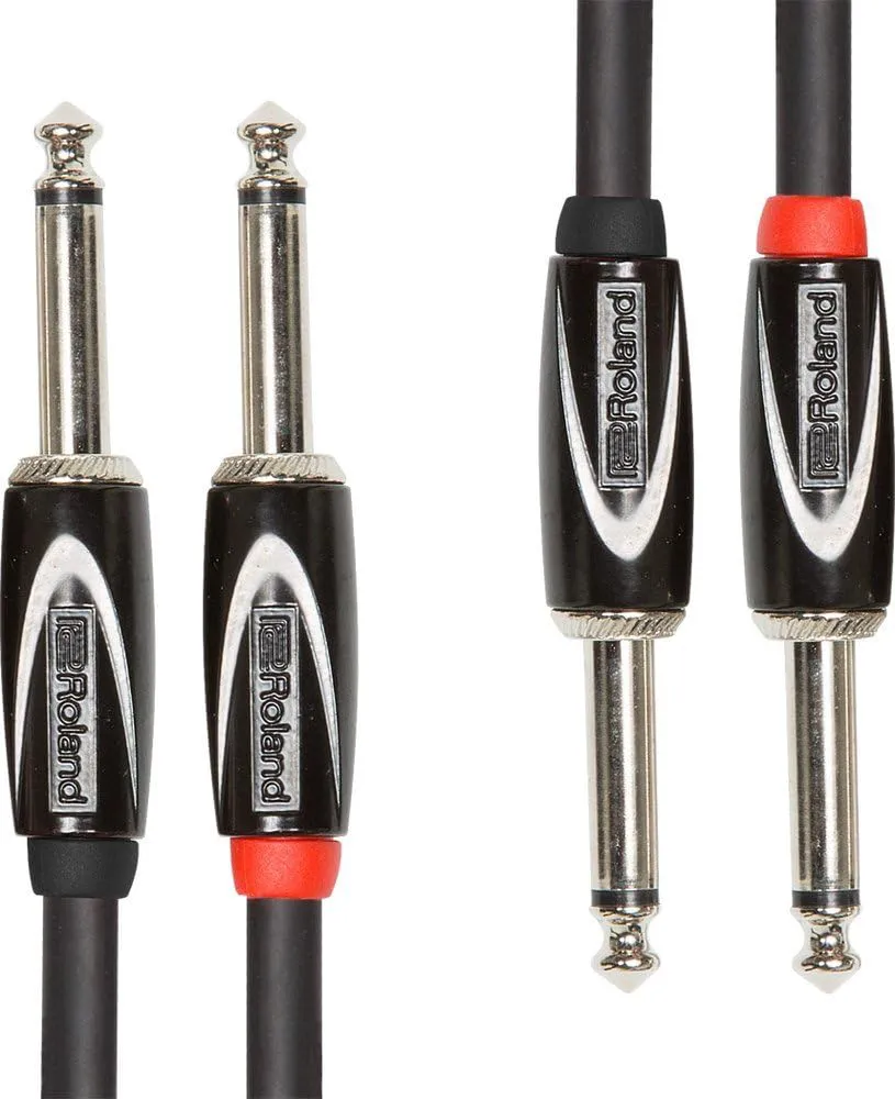 Bild von Roland Black-Serie Verbindungskabel mit 6,3 mm Klinkenstecker und 3 m Länge, Artikelnummer RCC-10-2814