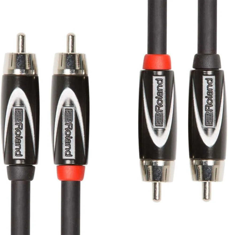 Bild von Roland RCC-10-2R2R Dual-Verbindungskabel mit 3m Länge und Cinch-Anschlüssen