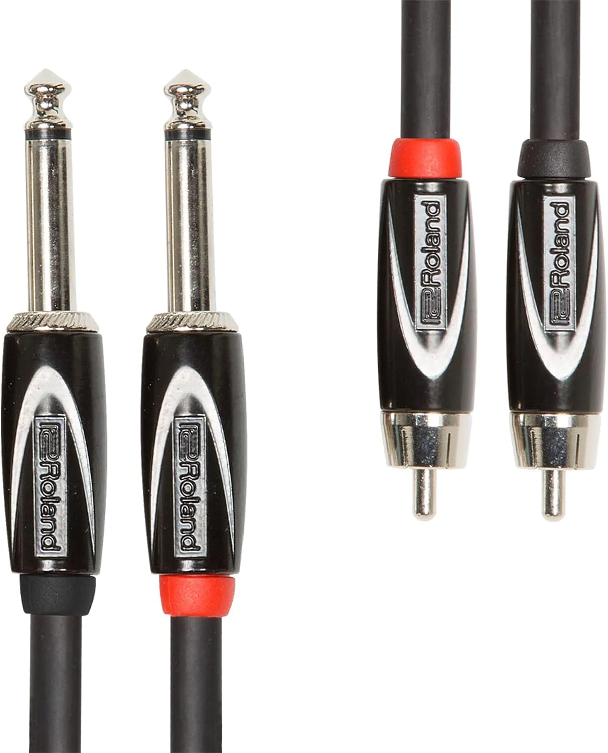 Bild von Roland RCC-3-2R28 Dual-Verbindungskabel 6,3 mm Klinke auf Cinch, 1 Meter lang