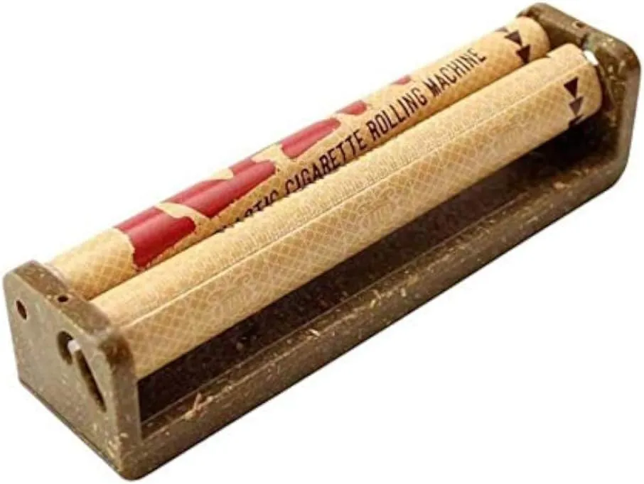 Bild von Rollingsupreme Zigarettendrehmaschine aus Hanfkunststoff in King Size, braun, 110 mm, 1 Stück
