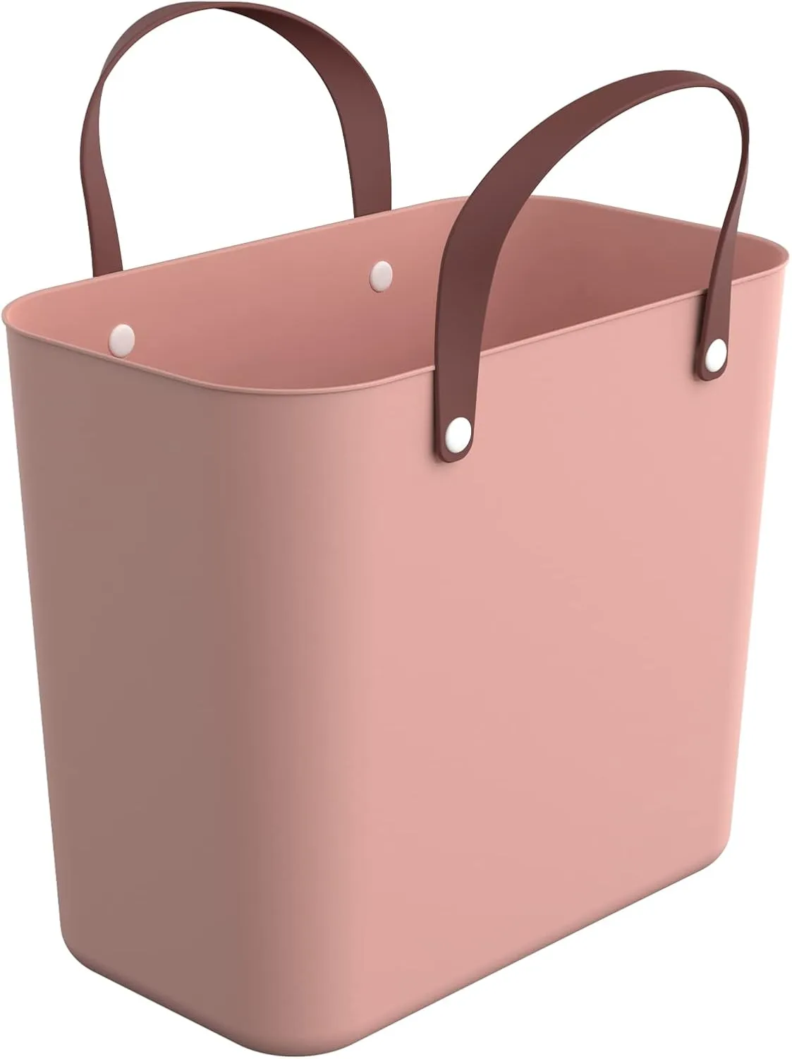Bild von Rotho Albula Einkaufskorb aus recyceltem Kunststoff in Rosa mit 25 Litern Volumen