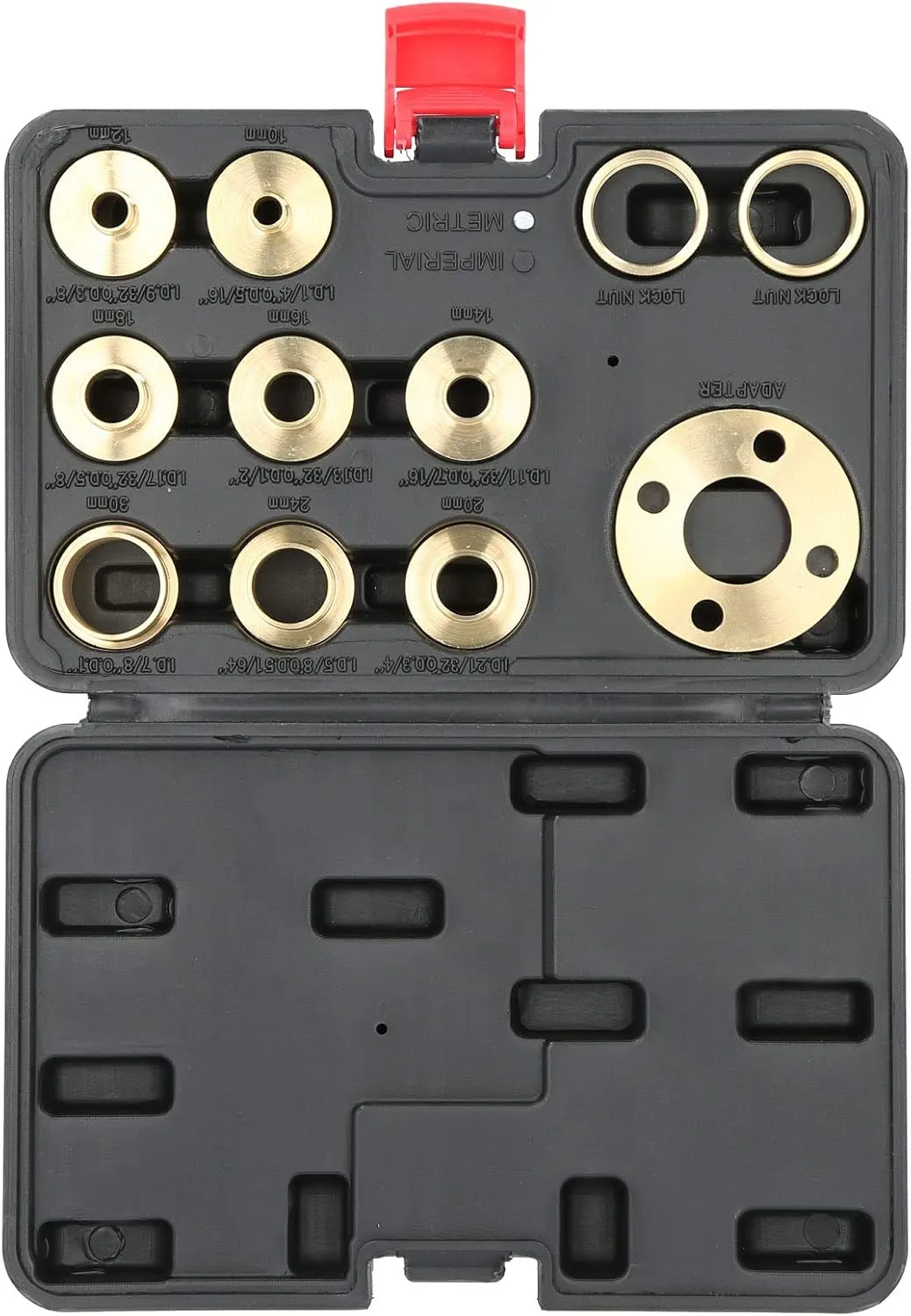 Bild von Router Guide Kit mit 11 Teilen und Kontermutter Adapter