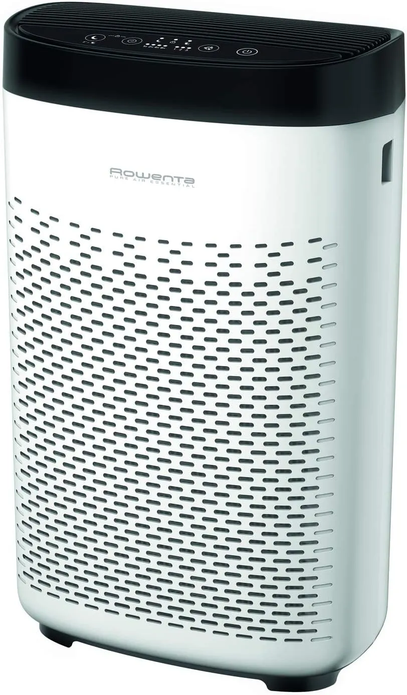 Bild von Rowenta Pure Air Essential Luftreiniger PU2530 für Räume bis 90 m² mit 3 Geschwindigkeiten, geräuscharmem Modus und Timer