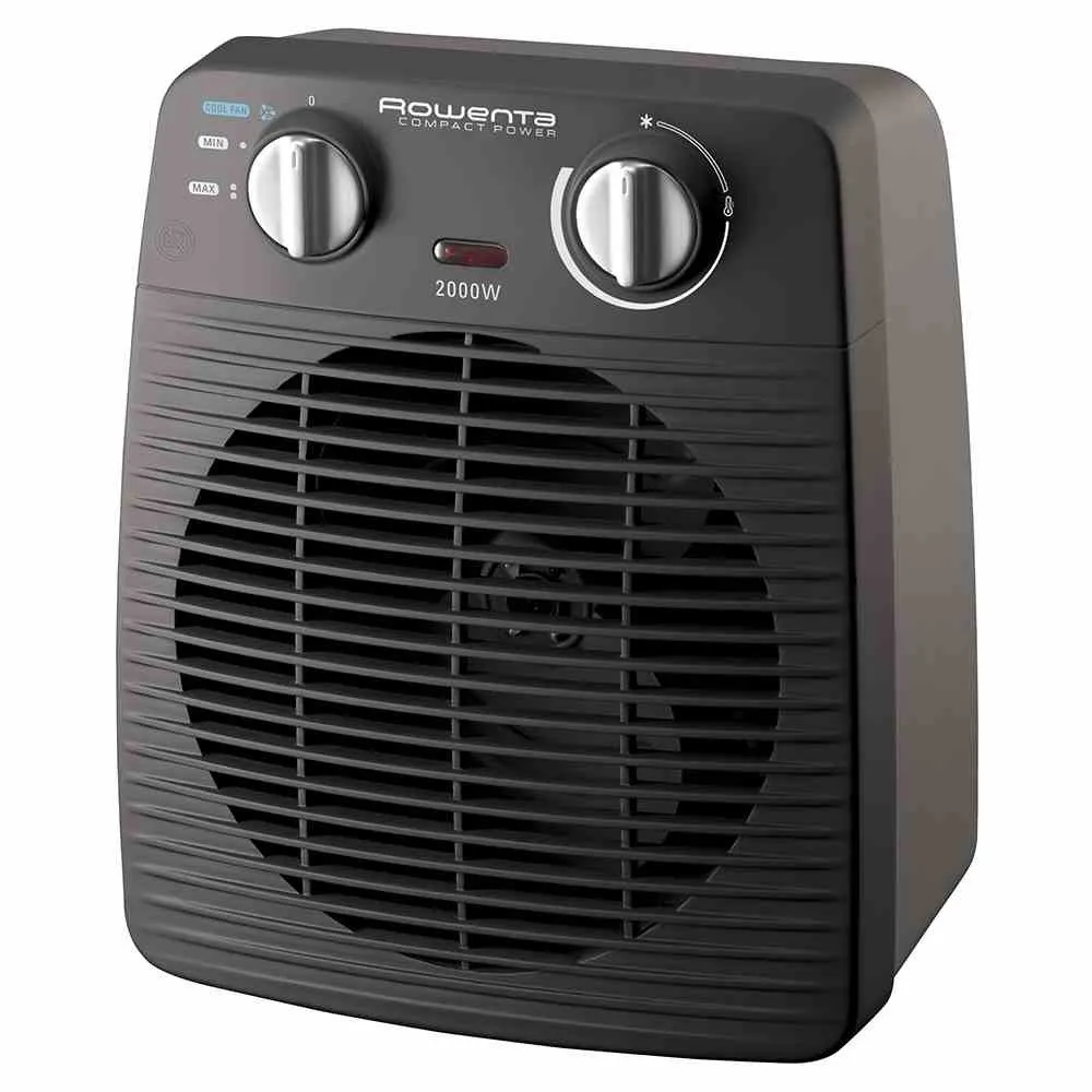 Bild von Rowenta SO2210 Heizlüfter mit 2 Leistungsstufen für Räume bis 20 m² in Schwarz
