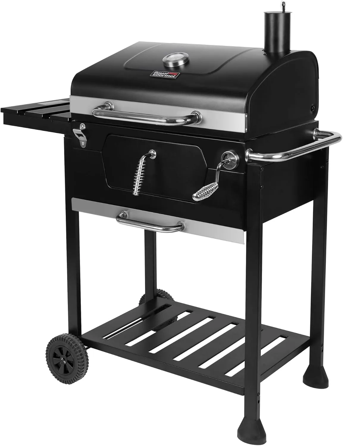 Bild von Royal Gourmet Holzkohlegrill mit Grillfläche von 59 x 42 cm für Outdoor und Camping