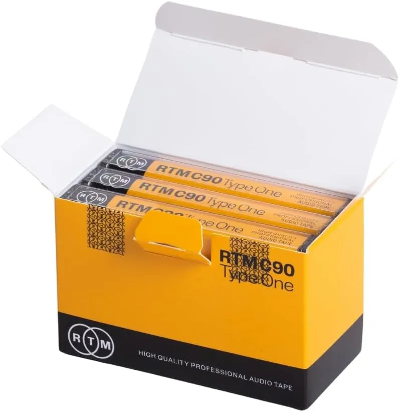 Bild von RTM C90 Musikkassette im 3er-Pack mit 90 Minuten Laufzeit und Studioqualität