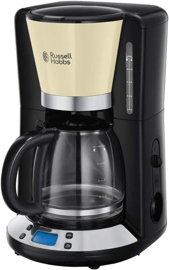 Bild von Russell Hobbs 24033-56 Farben Plus Kaffeemaschine mit digitalem Timer und 1,25 Liter Glaskanne für bis zu 10 Tassen