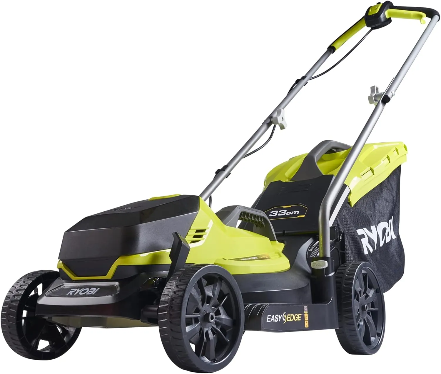 Bild von RYOBI 18 V ONE+ Akku-Rasenmäher OLM1833B mit 33 cm Schnittbreite und 5-facher Höhenverstellung