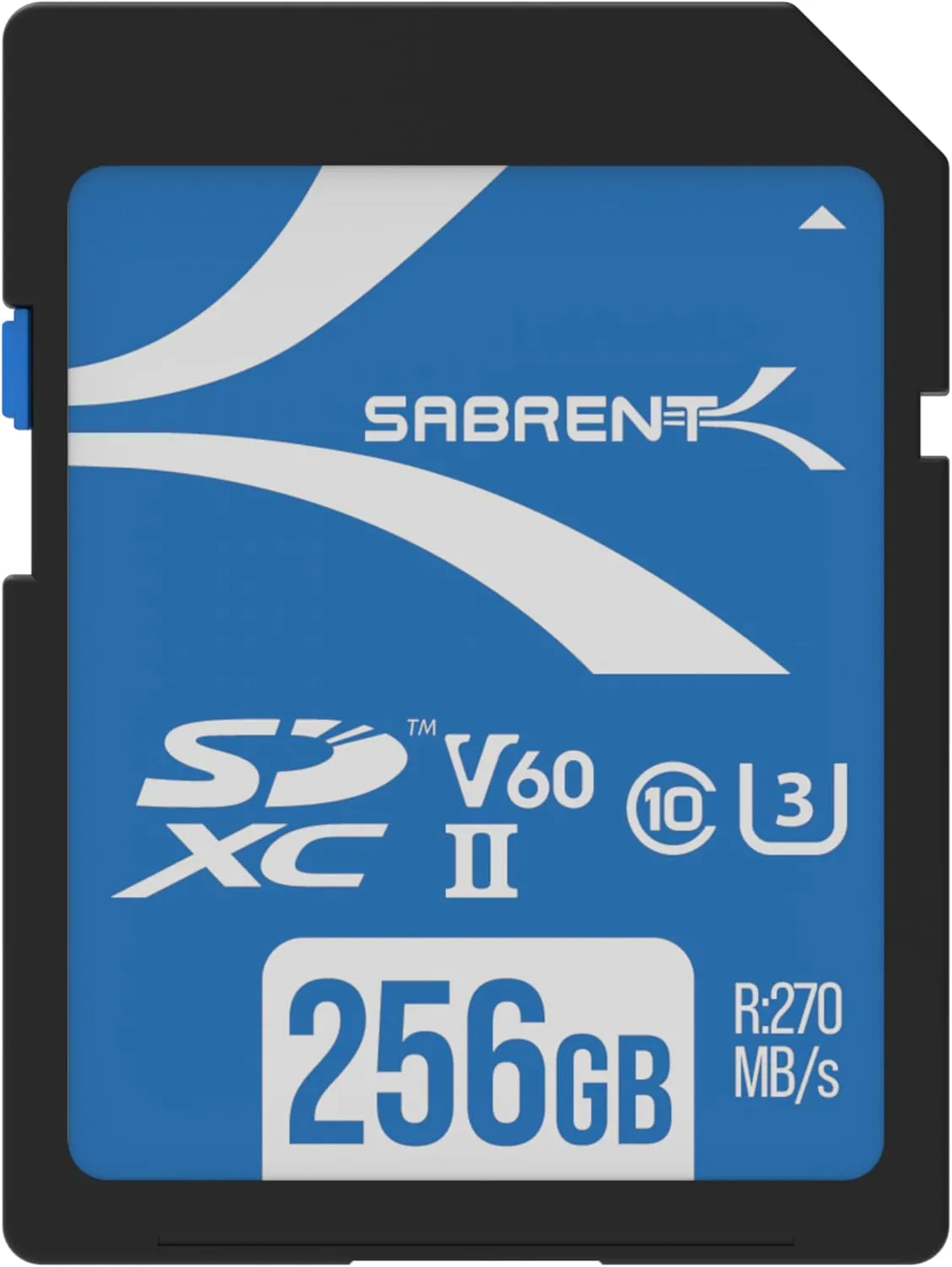 Bild von SABRENT SD Karte 256 GB V60 UHS II mit einer Lesegeschwindigkeit von 270 MB/s und einer Schreibgeschwindigkeit von 170 MB/s