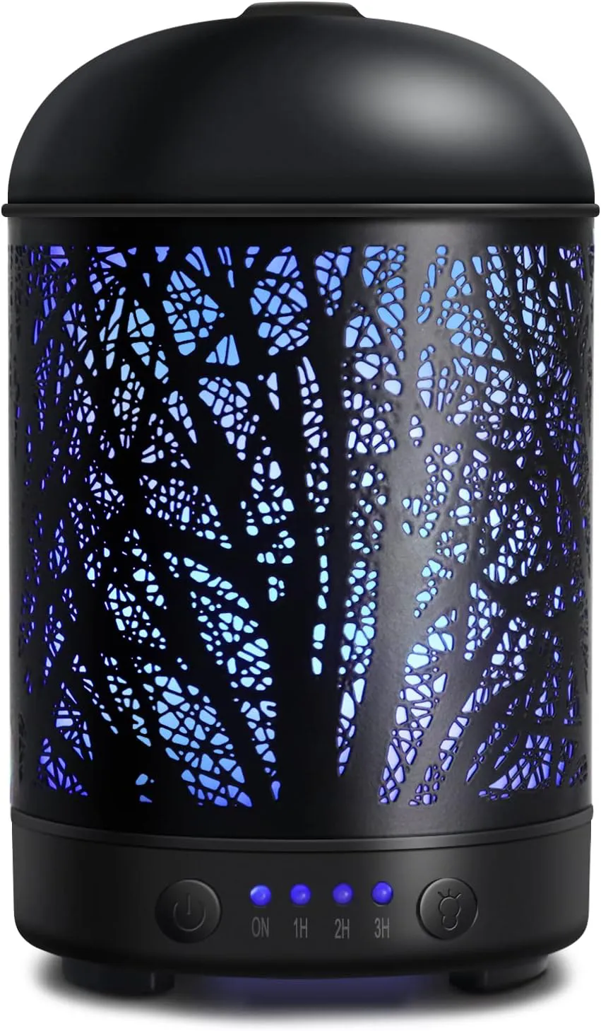 Bild von SALKING Aroma Diffuser aus Metall mit 7 Farbwechseln für ätherische Öle, ideal für Zuhause, Yoga und Büro