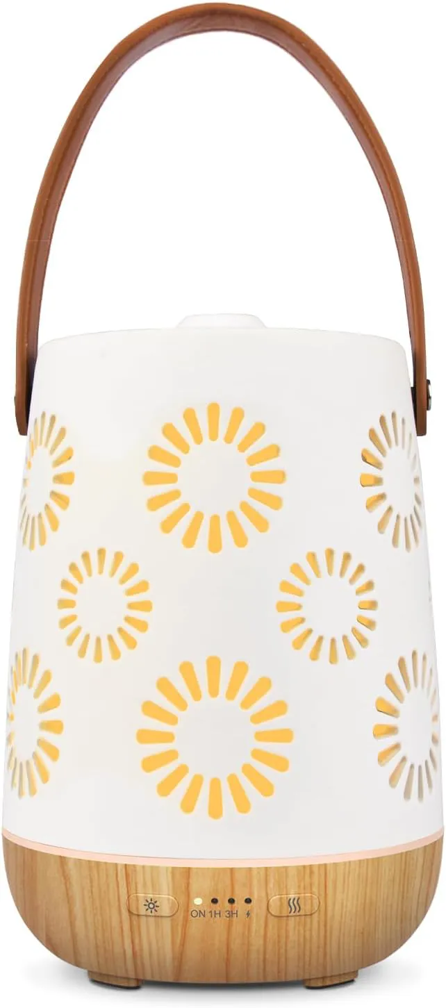 Bild von SALKING Keramik Aroma Diffuser mit 180ml Kapazität, kabellos und wiederaufladbar für ätherische Öle, ideal für Zuhause und Büro