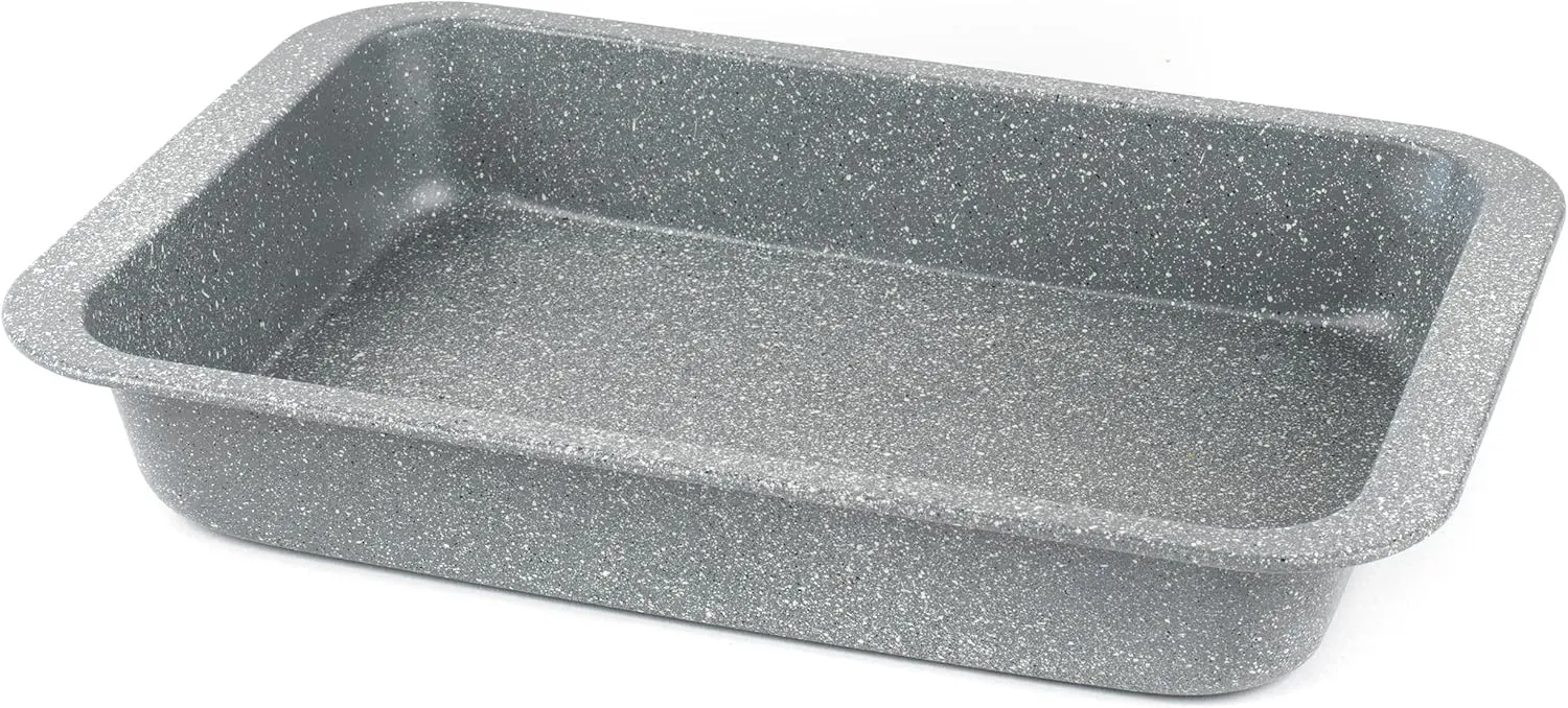 Bild von Salter BW02774G 36 cm Bräter aus Kohlenstoffstahl mit Antihaftbeschichtung, backofenfest bis 220 Grad, ideal für Fleisch und Gemüse