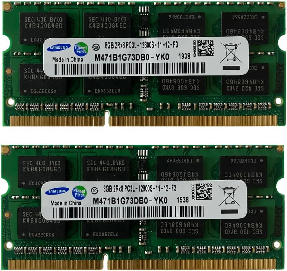 Bild von Samsung 16 GB DDR3 SODIMM RAM mit 1600 MHz für Notebooks