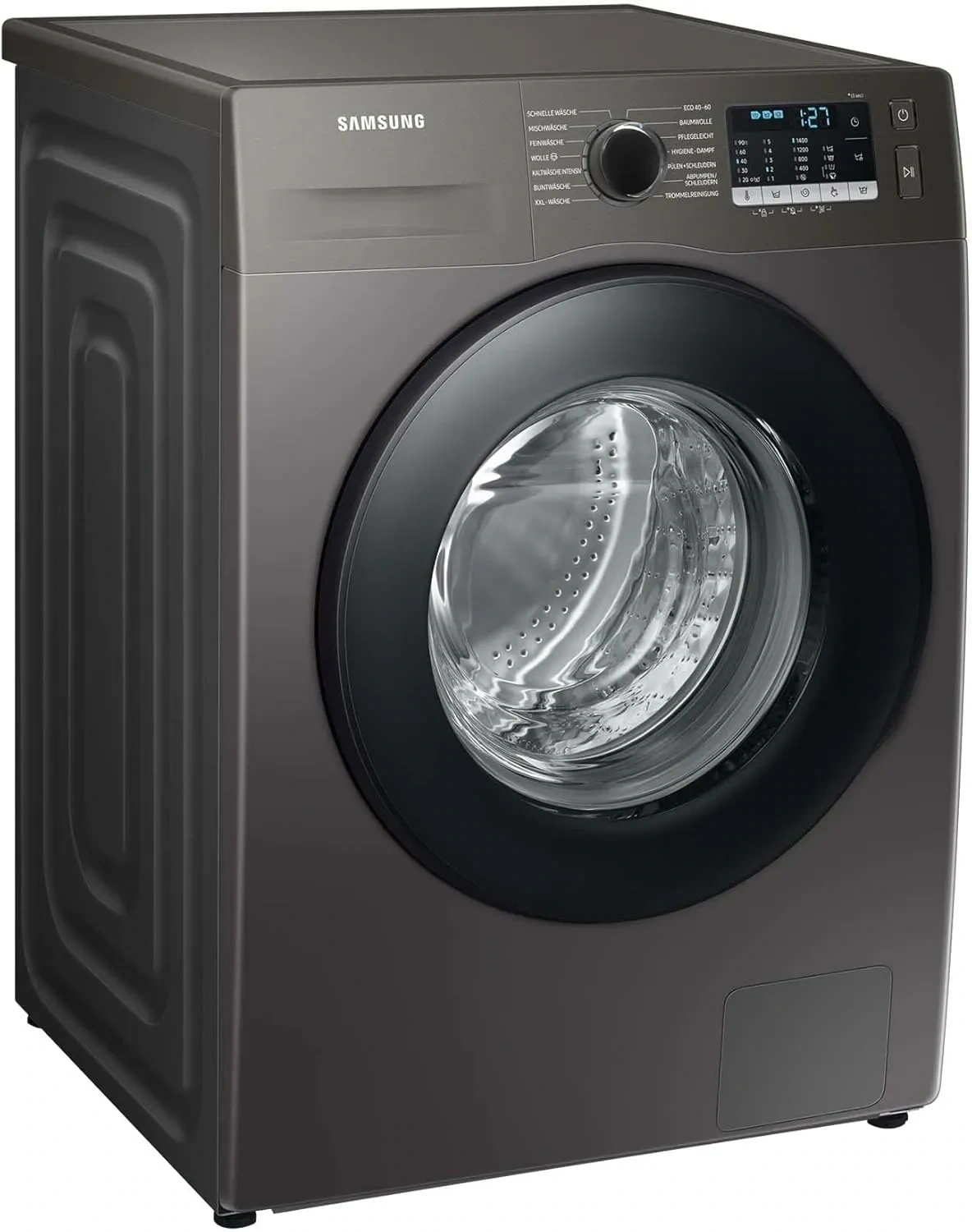 Bild von Samsung WW70TA049AX Waschmaschine mit 7 kg Fassungsvermögen, 1400 U/min, Ecobubble, Hygiene-Dampfprogramm und FleckenIntensiv-Funktion in Edelstahloptik