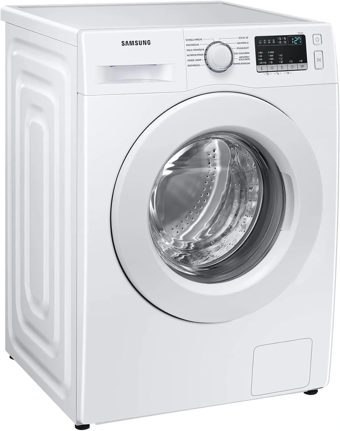 Bild von Samsung WW90T4048EE Waschmaschine mit 9 kg Fassungsvermögen, 1400 U/min, Ecobubble-Technologie und Hygiene-Dampfprogramm in Weiß