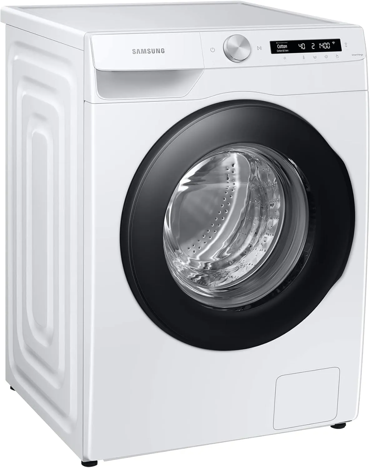 Bild von Samsung WW90T504AAW/S2 Waschmaschine mit 9 kg Fassungsvermögen, 1400 U/min, Ecobubble-Technologie und WiFi-SmartControl in Weiß