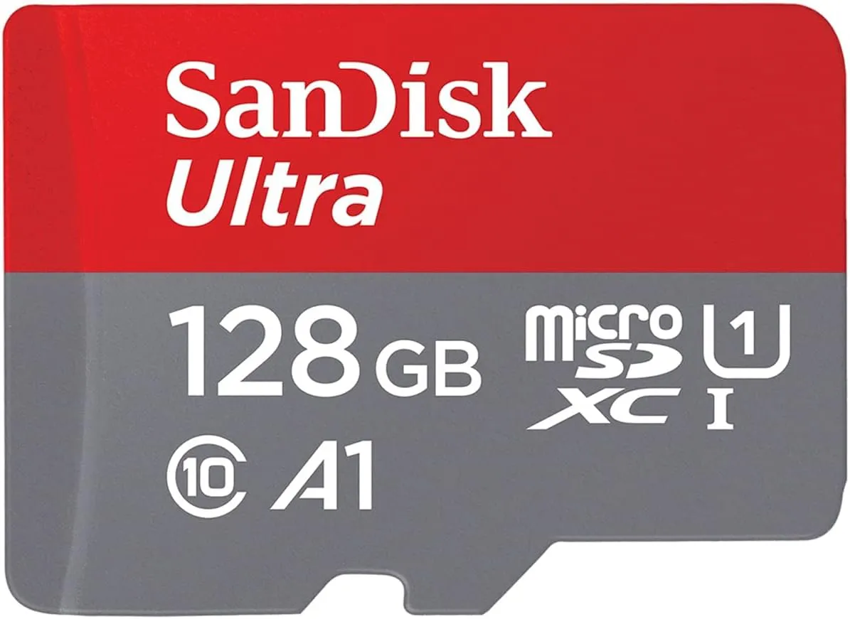 Bild von SanDisk Ultra microSDXC Speicherkarte mit 128 GB und Adapter, A1, Class 10, U1, für Full HD Videos und bis zu 120 MB/s Lesegeschwindigkeit