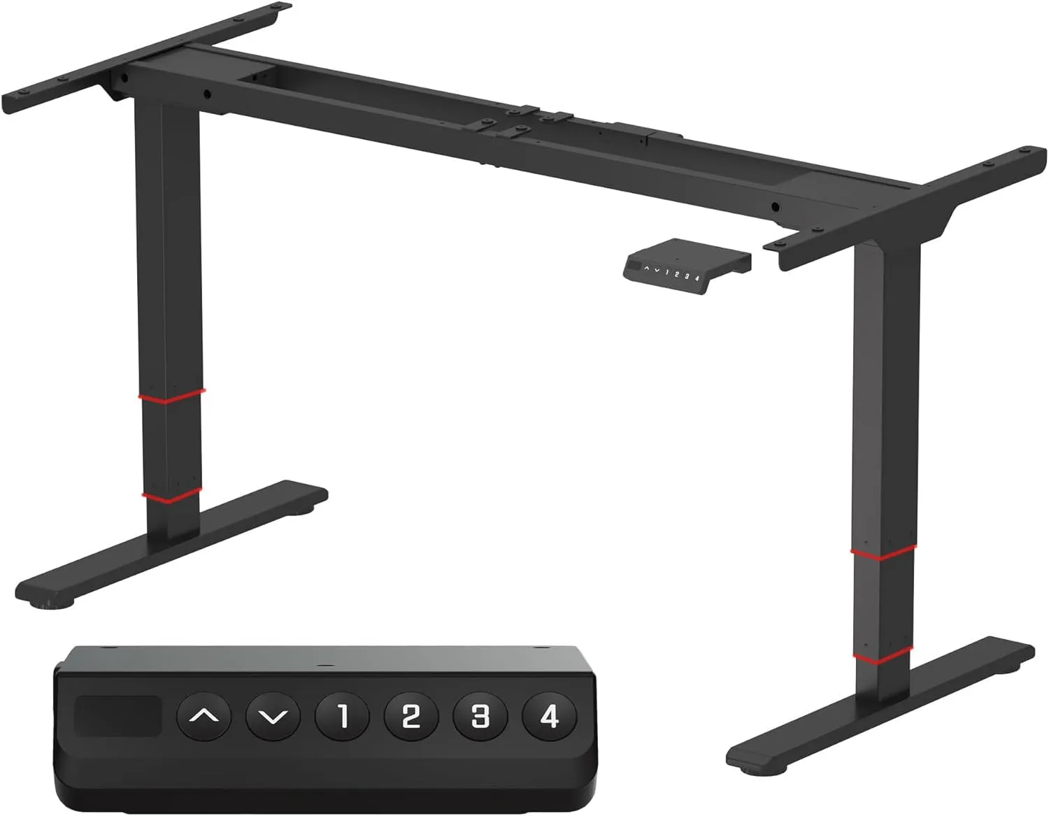 Bild von SANODESK EC4 Höhenverstellbares Schreibtischgestell mit 2 Motoren und 4 Memory-Steuerung für gängige Tischplatten