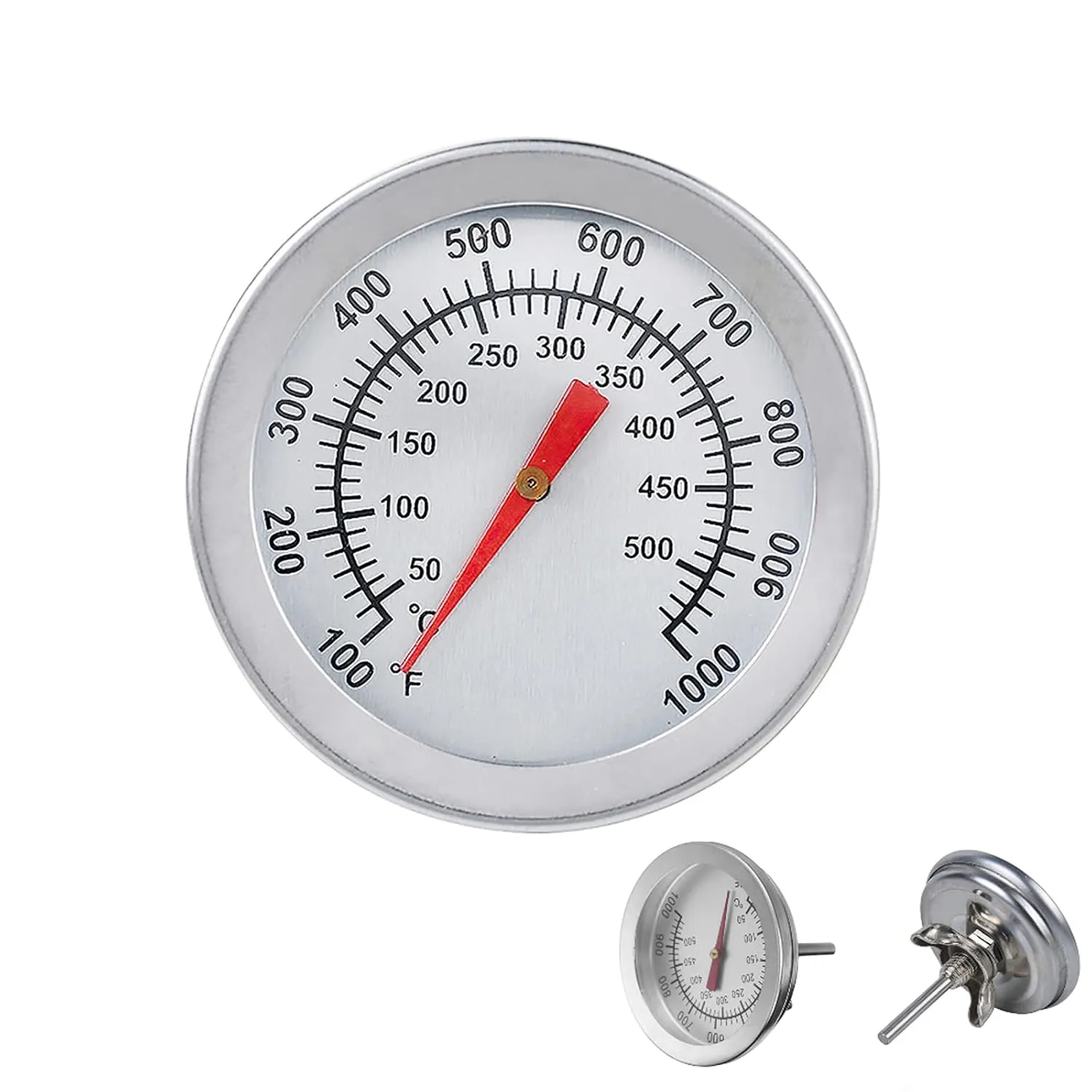 Bild von SANON BBQ Thermometer aus Edelstahl für Temperaturen bis 500 Grad Celsius, geeignet für Grillen, Backen und Räuchern