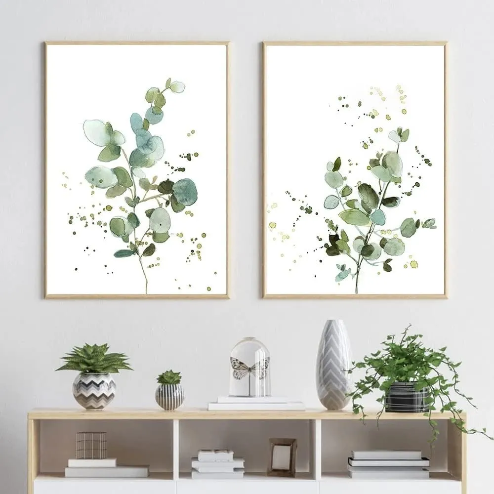 Bild von Sarah Duke 2er Set abstrakte Blätter Poster 40x50 cm ohne Rahmen