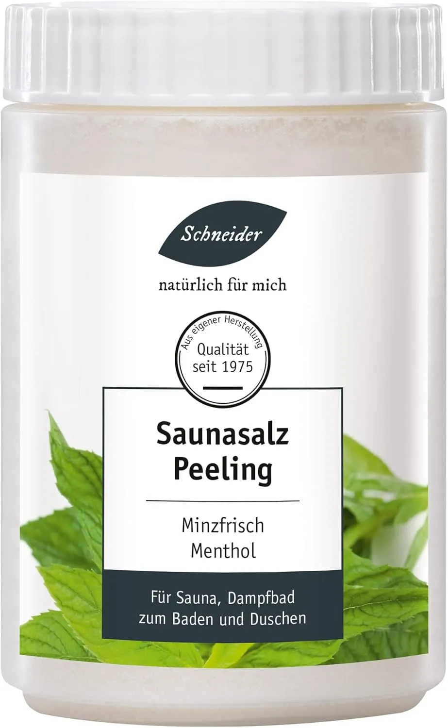 Bild von Saunabedarf Schneider Saunasalz 1000g mit Minzfrische für Sauna und Dampfbad