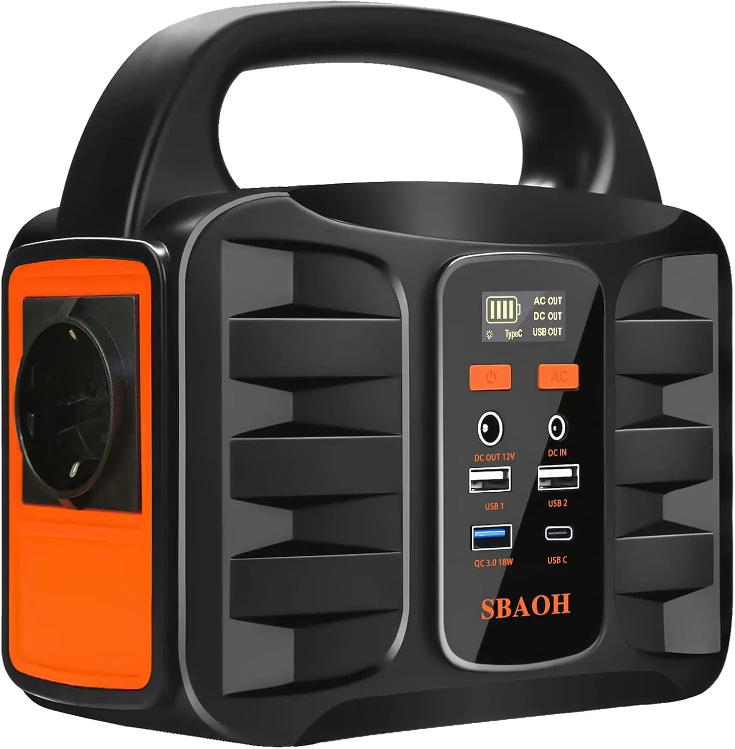 Bild von SBAOH 99Wh tragbare Powerstation mit 150W Solargenerator und USB-Ausgängen für Reisen und Camping