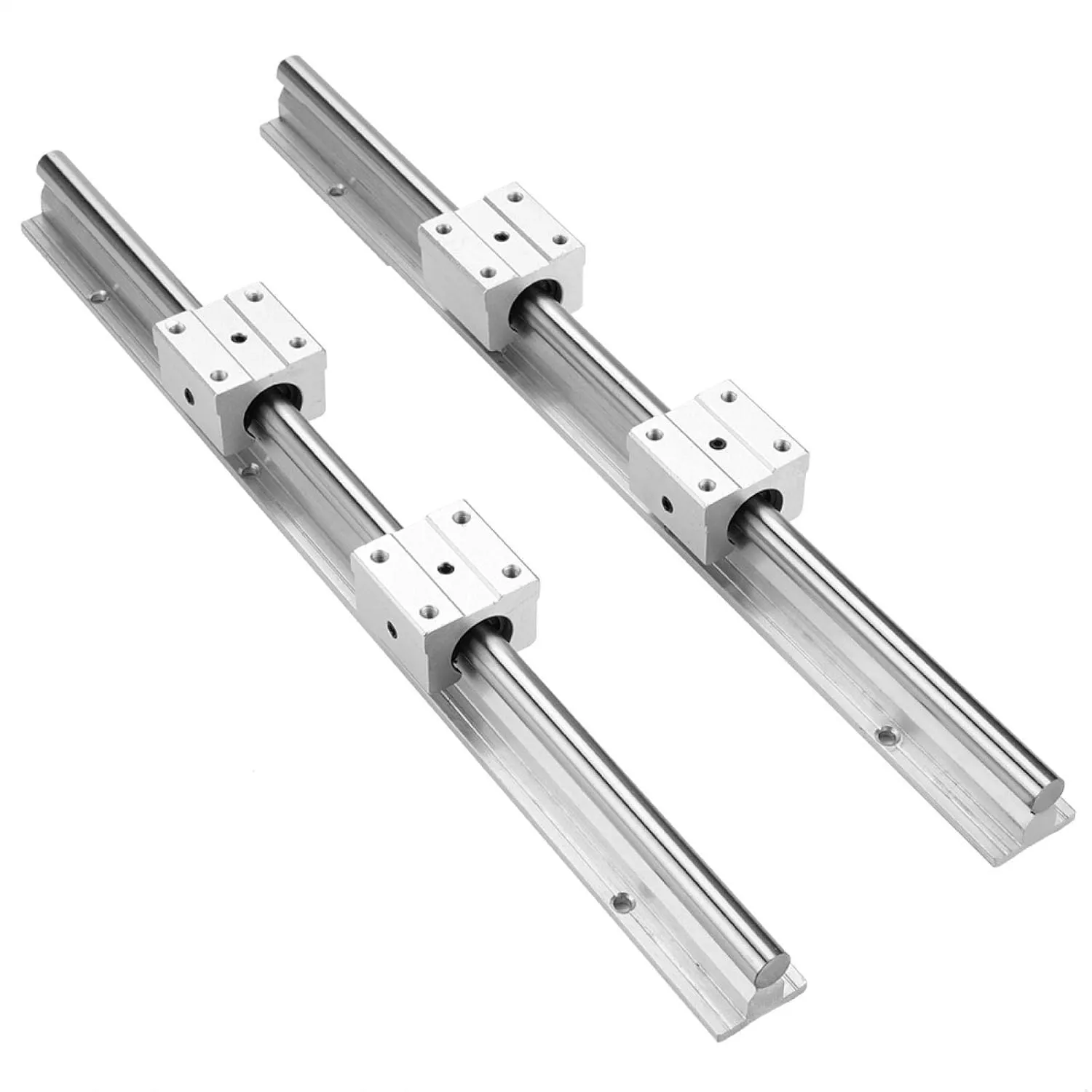 Bild von SBR12 Linearlager Set mit 2 Stück 400 mm Schiene und 4 Stück Lagerblock für CNC Router Zubehör