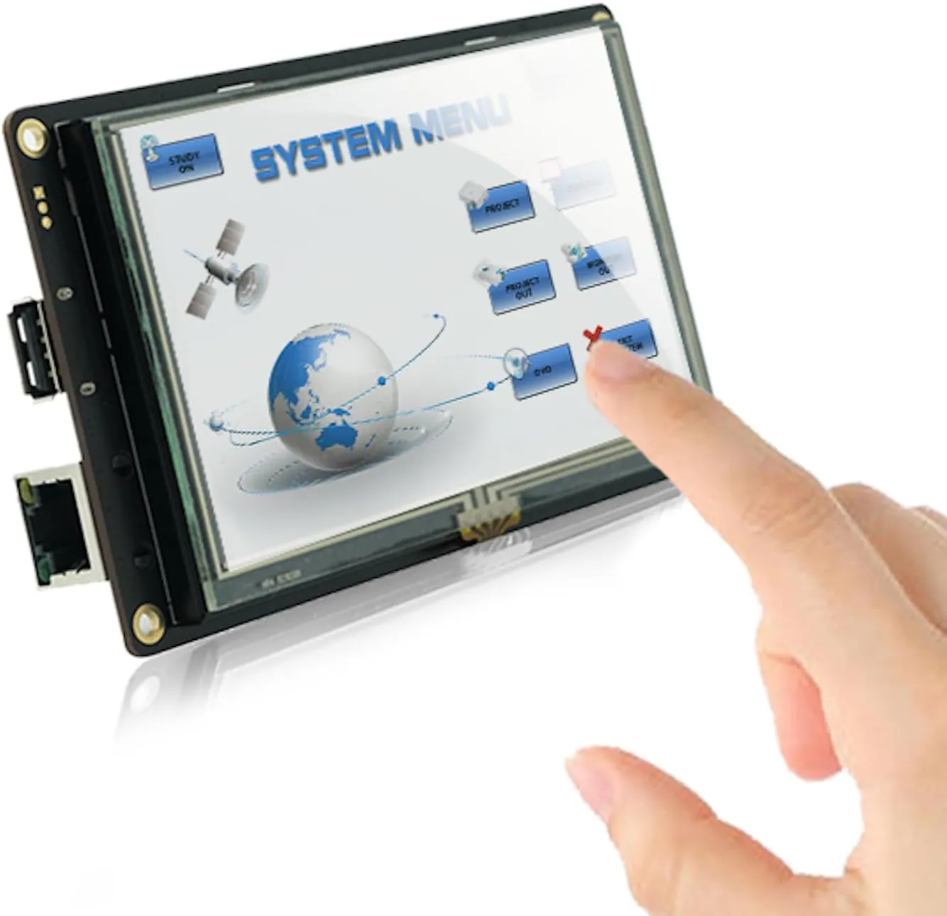 Bild von SCBRHMI 4,3 Zoll Touchscreen HMI mit Cortex-A8 Prozessor und GUI-Software für Arduino Nano, ESP32, Uno und Raspberry Pi