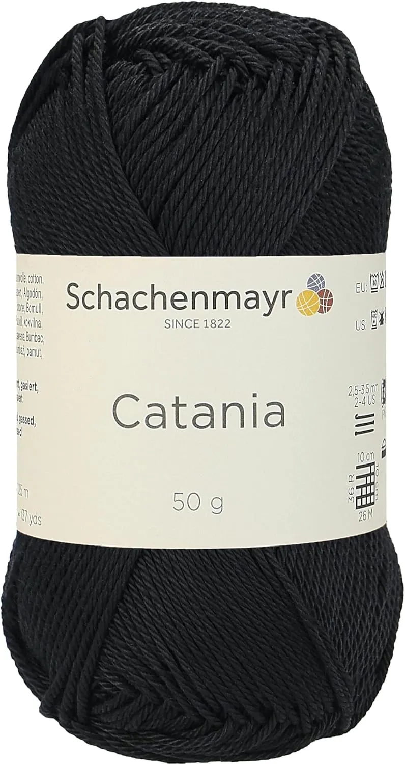 Bild von Schachenmayr Catania Handstrickgarn in Schwarz, 50 Gramm