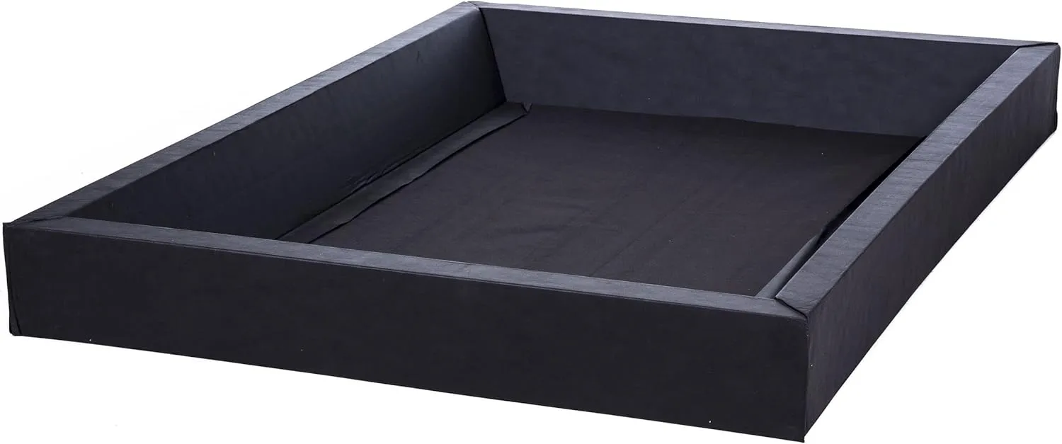 Bild von Schaumstoffrahmen für Wasserbettmatratzen in Schwarz, 160 x 200 cm