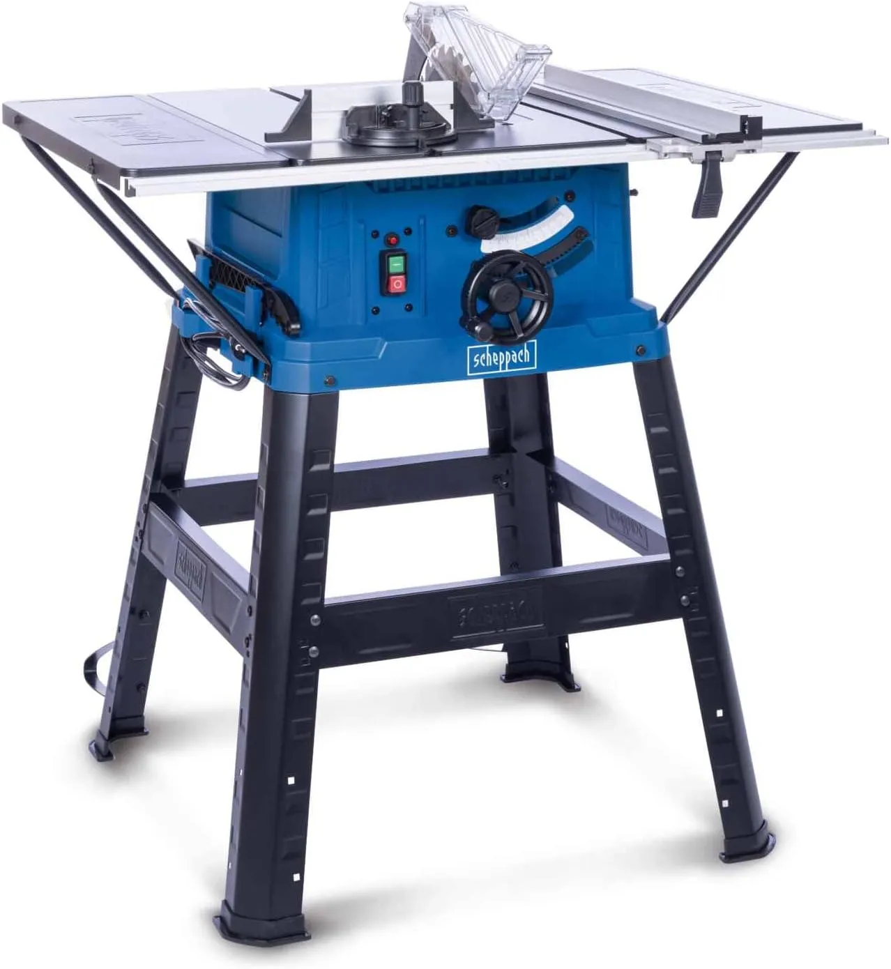 Bild von Scheppach HS254 Tischkreissäge mit Softstart, 2200 Watt, Schnitthöhe 85 mm, XXL-Tischgröße 630x935 mm, inkl. Untergestell und Querschneidlehre
