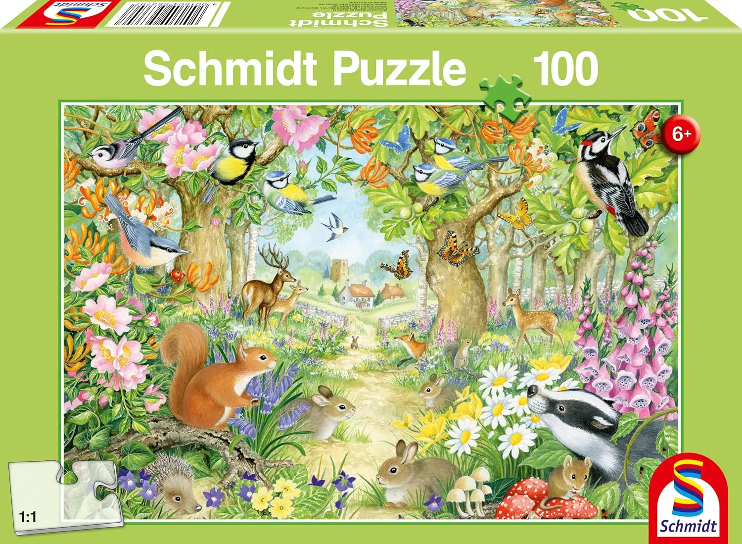 Bild von Schmidt Spiele 56370 Kinderpuzzle Tiere im Wald mit 100 Teilen