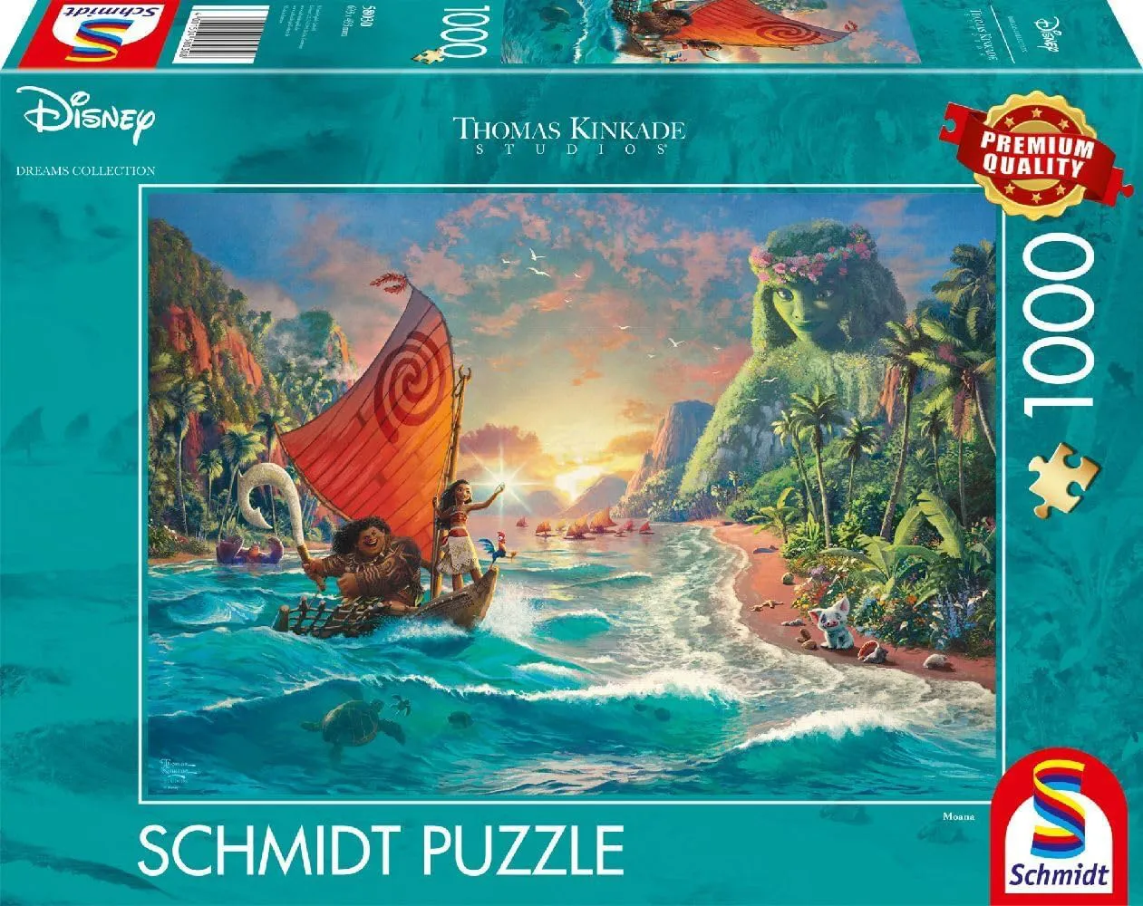 Bild von Schmidt Spiele 58030 Puzzle mit 1000 Teilen von Thomas Kinkade Disney Vaiana Moana