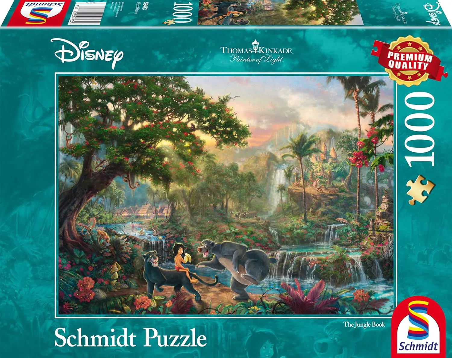 Bild von Schmidt Spiele 59473 Puzzle mit 1000 Teilen aus dem Dschungelbuch von Thomas Kinkade