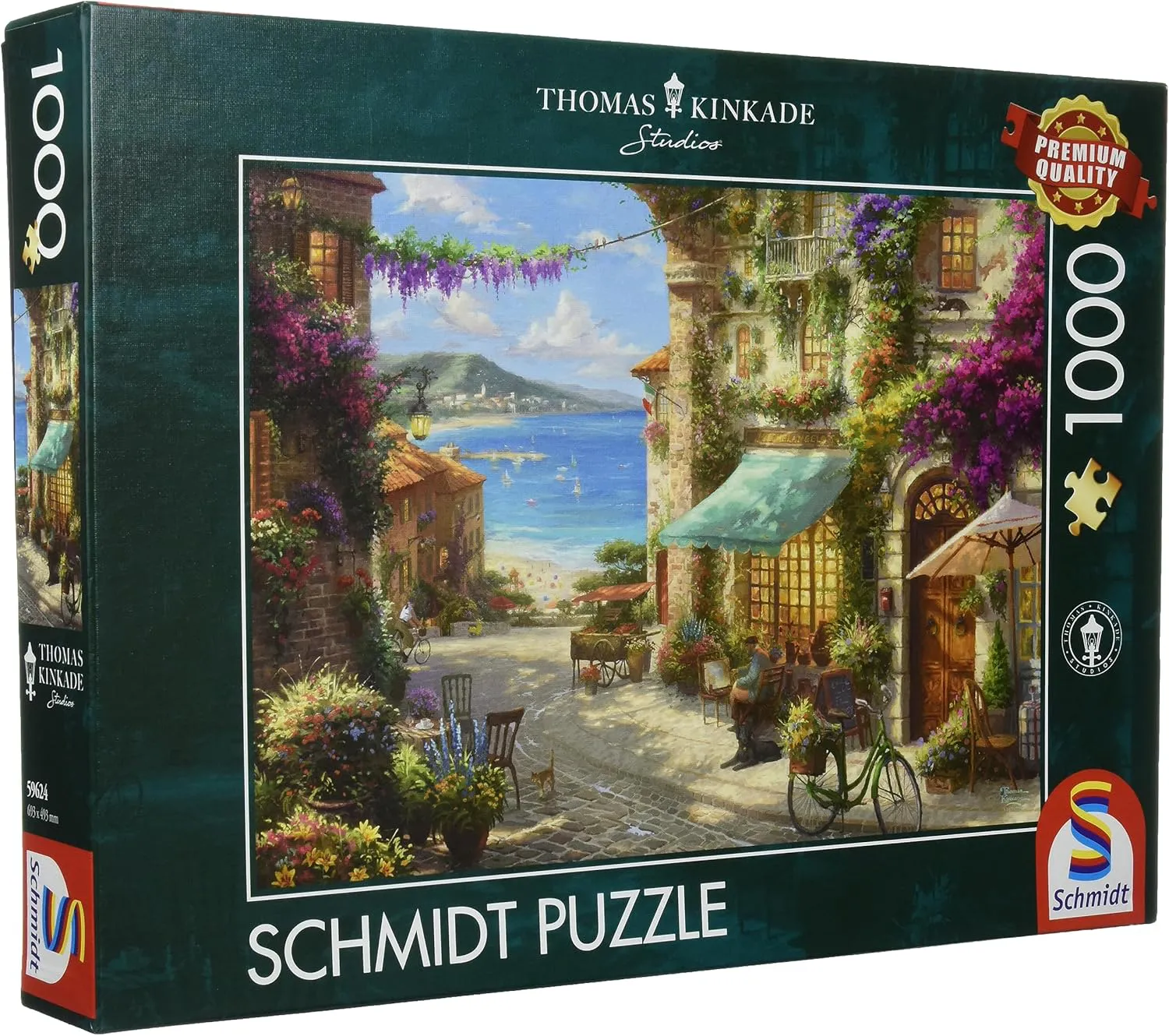 Bild von Schmidt Spiele 59624 Puzzle mit 1000 Teilen Café an der italienischen Riviera von Thomas Kinkade