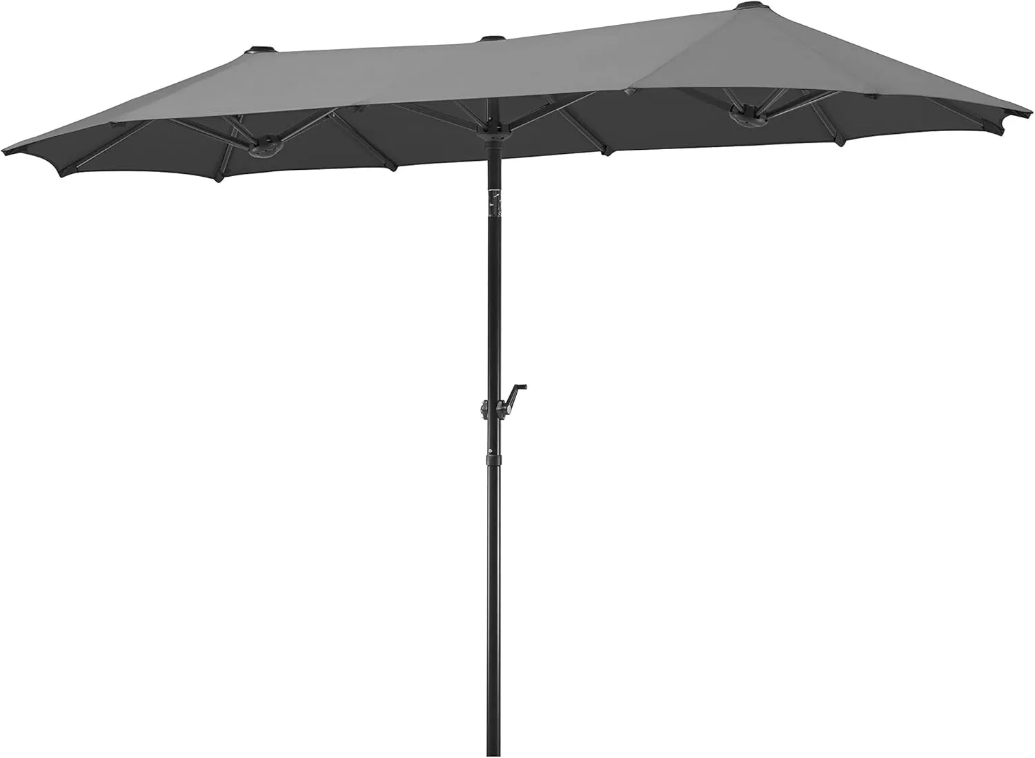 Bild von Schneider Sonnenschirm Salerno 746-15 in Anthrazit, rechteckig mit 300 x 150 cm, Stahlgestell und Polyesterbespannung, Gewicht 8,2 kg