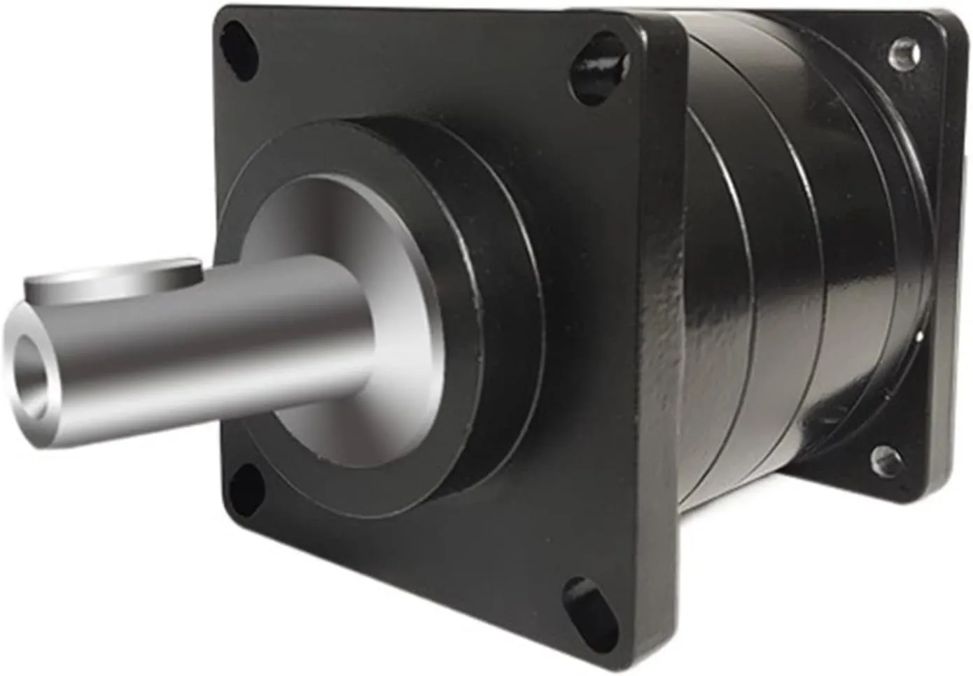 Bild von Schrittmotor mit Planetengetriebe und 5 zu 1 Übersetzungsverhältnis, 86 mm, 14 mm Eingang und Ausgang, robuste Bauweise
