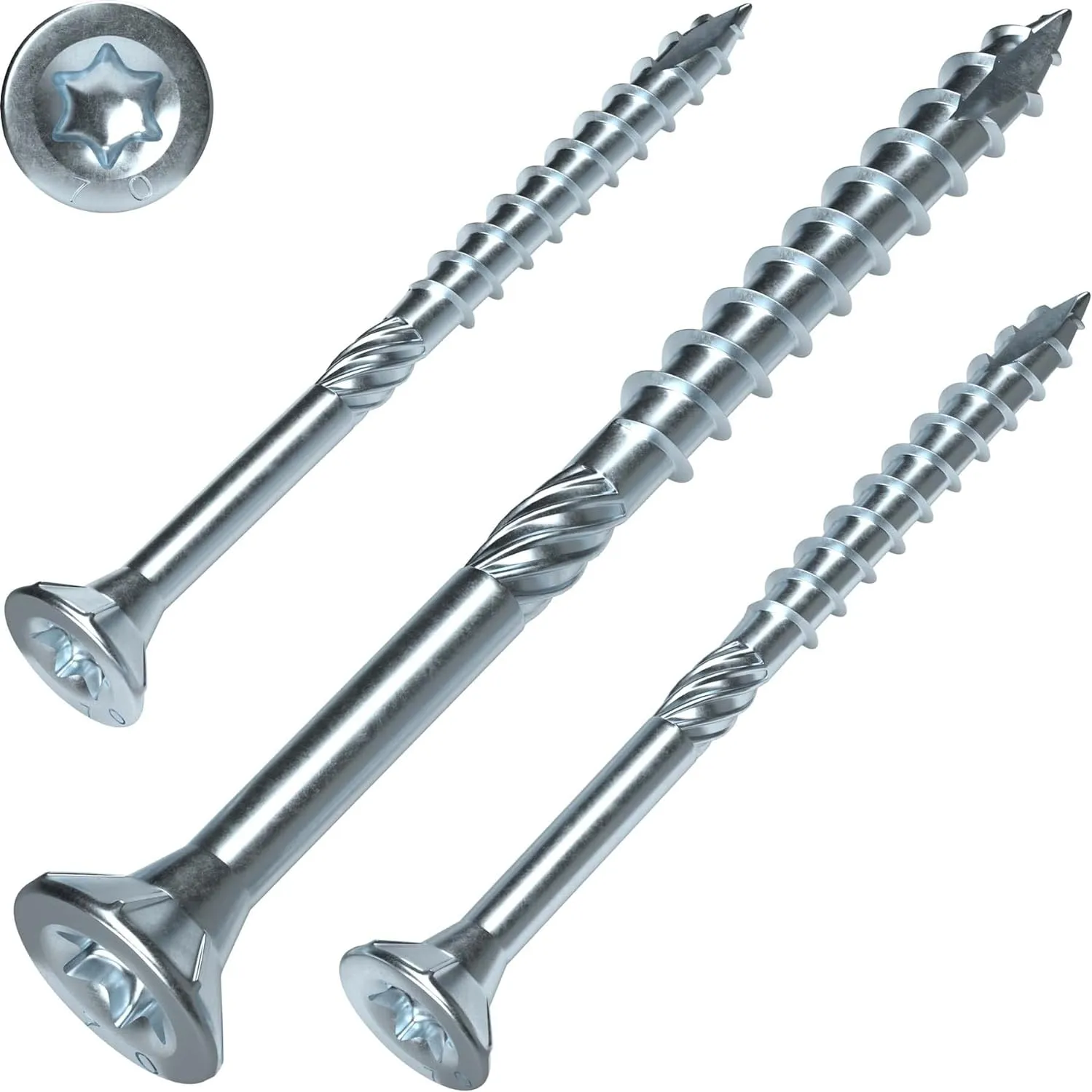 Bild von Screw Rebel Holzbauschrauben 5 x 120 mm mit ETA Zulassung, senkkopf, hell verzinkt, 100 Stück